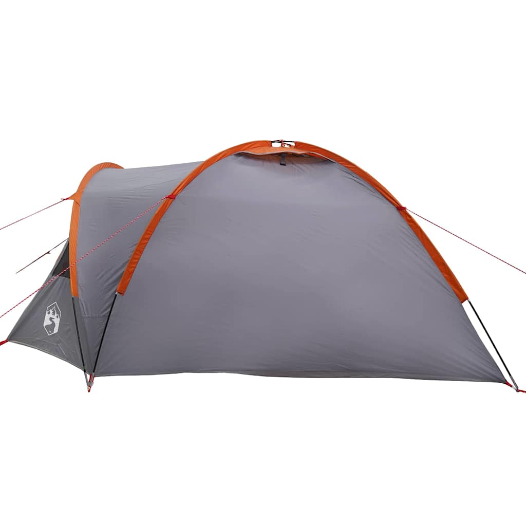 vidaXL Campingzelt Grau und Orange 308 x 268 x 130 cm Polyester
