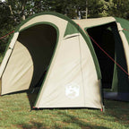 vidaXL Kuppelzelt Kuppel mit Dach mit Speicher Grün 384 x 254 x 170 cm