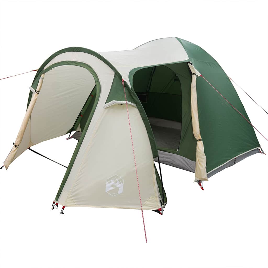 vidaXL Kuppelzelt Kuppel mit Dach mit Speicher Grün 384 x 254 x 170 cm