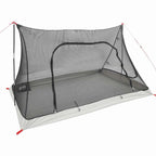 vidaXL Innenzelt Schwarz 220 x 128 x 110 cm Netz