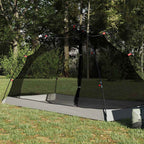 vidaXL Zelt mit Dach mit Speicher Grau und Schwarz 236 x 108 x 120 cm