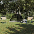 vidaXL Zelt mit Dach mit Speicher Grau und Schwarz 236 x 108 x 120 cm