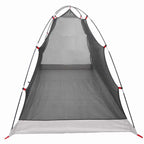 vidaXL Zelt mit Dach mit Speicher Grau und Schwarz 236 x 108 x 120 cm