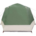 vidaXL Campingzelt Hütte mit Dach Grün 420 x 420 x 227 cm Polyester
