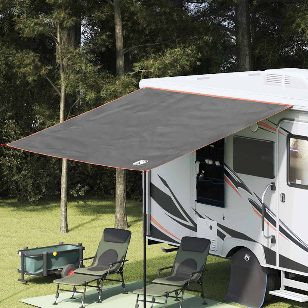 vidaXL Wasserfeste Plane mit Dach Grau und Orange 240 x 300 cm