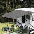 vidaXL Wasserfeste Plane mit Dach Grau und Orange 240 x 300 cm