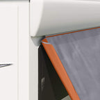 vidaXL Heckklappenzelt Grau und Orange 190 x 150 x 185 cm Taft