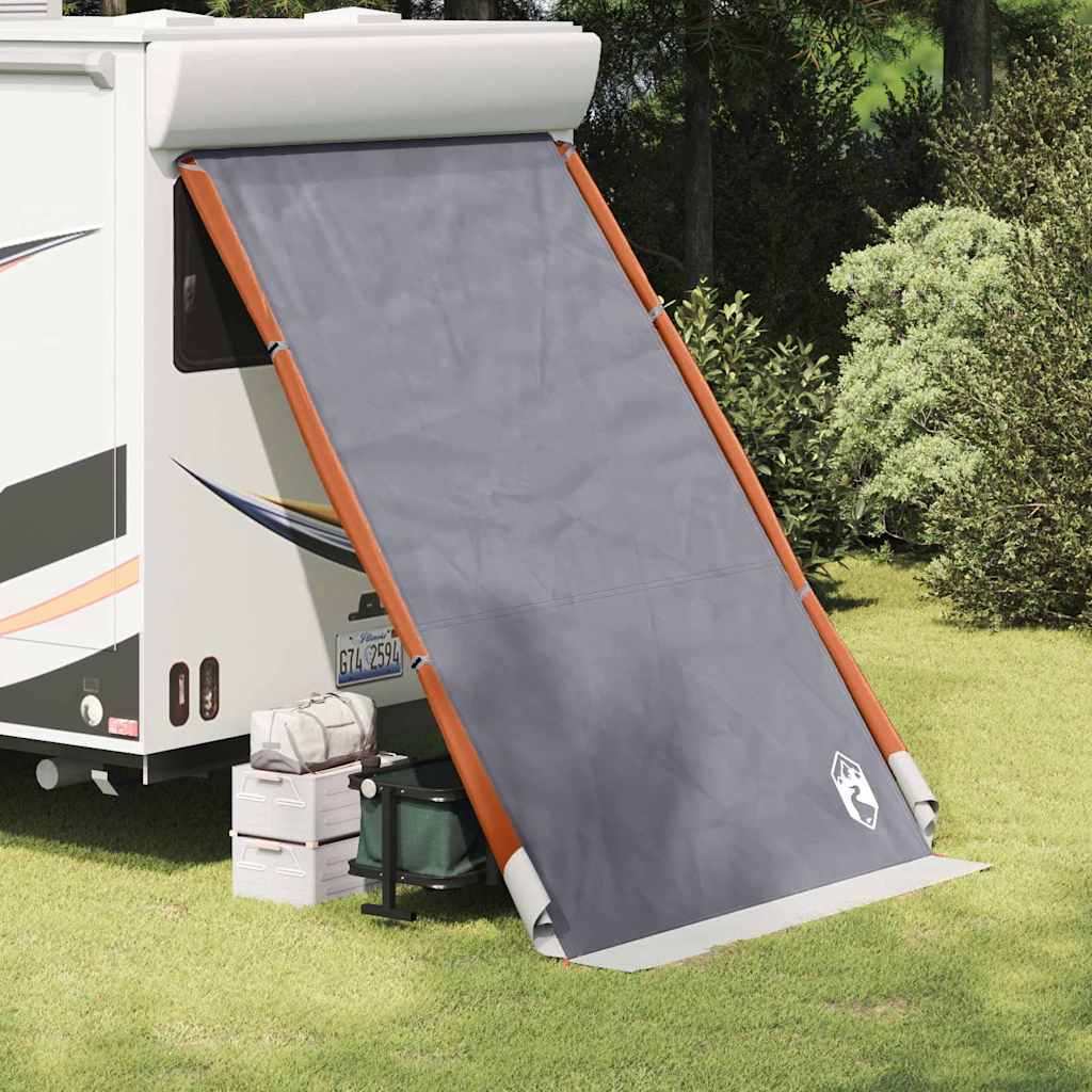 vidaXL Heckklappenzelt Grau und Orange 190 x 150 x 185 cm Taft
