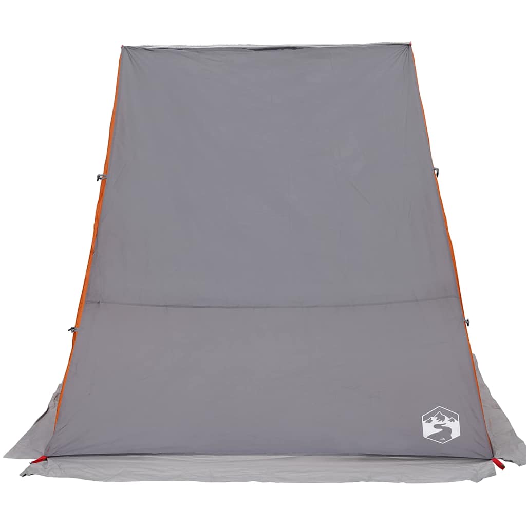 vidaXL Heckklappenzelt Grau und Orange 190 x 150 x 185 cm Taft