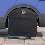 vidaXL Radkappe Schwarz und Blau 108 x 76 cm Oxford