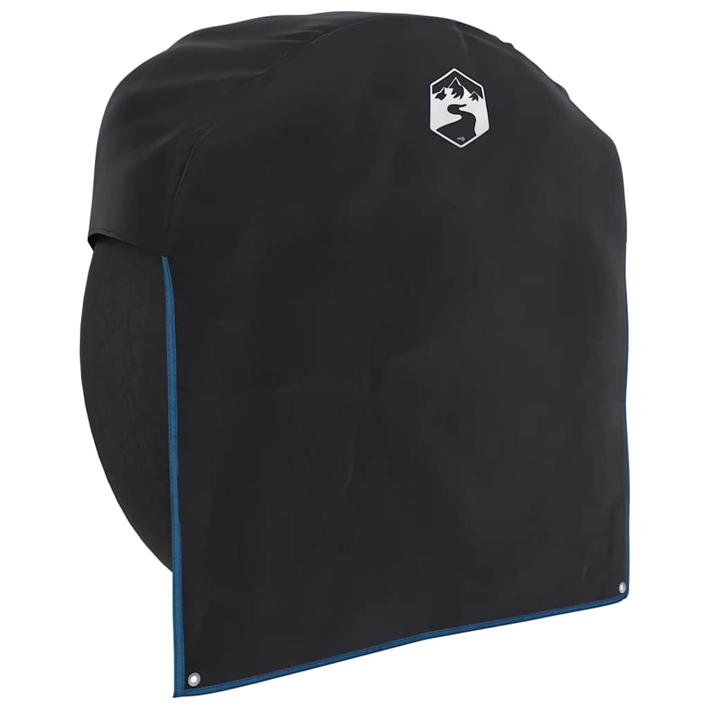 vidaXL Radkappe Schwarz und Blau 108 x 76 cm Oxford