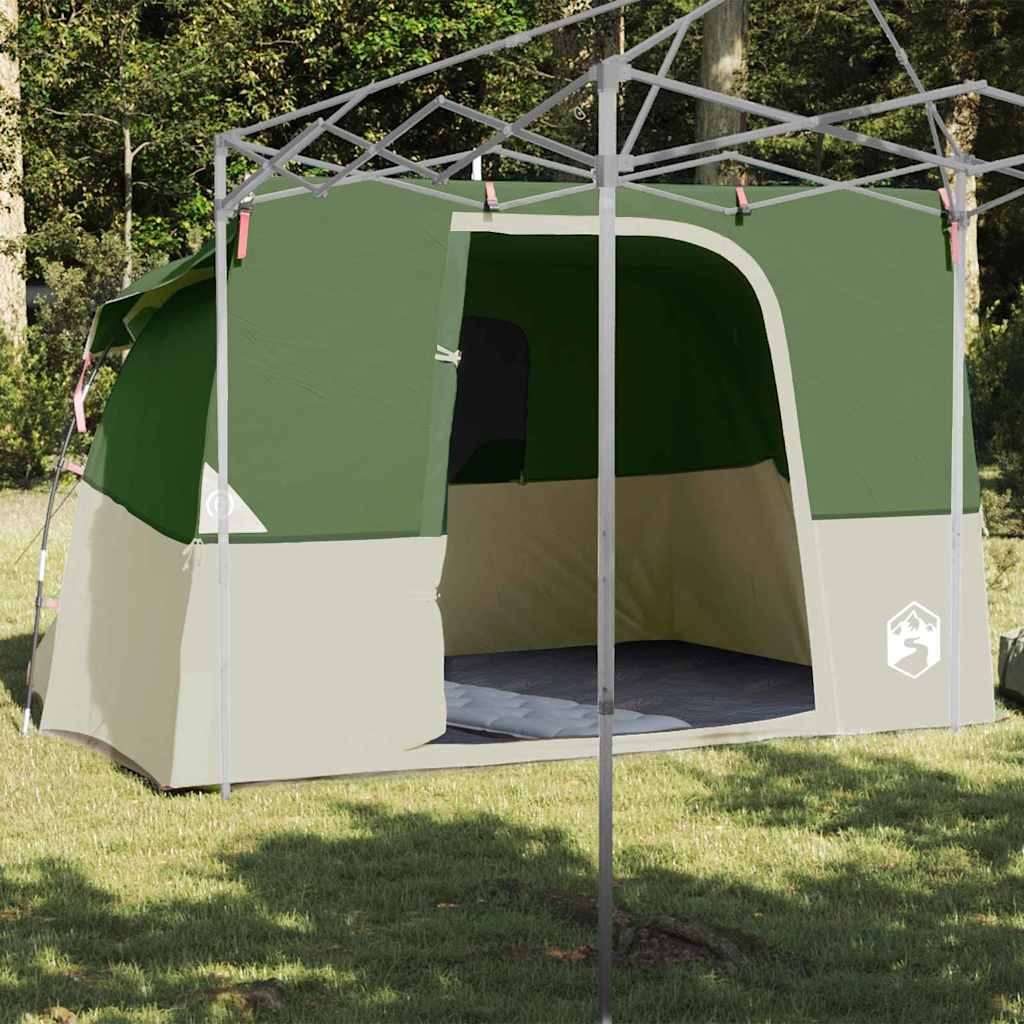 vidaXL Innenzelt mit Dach mit Speicher Grün 280 x 220 x 176 cm Taft