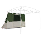 vidaXL Innenzelt mit Dach mit Speicher Grün 280 x 220 x 176 cm Taft