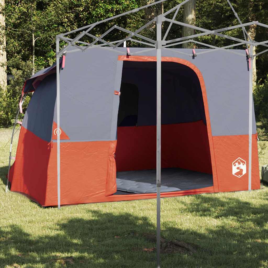 vidaXL Innenzelt mit Dach Grau und Orange 280 x 220 x 176 cm Taft