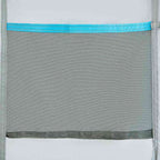 vidaXL Hängender Zeltorganiser Grau und Blau 320 x 182 cm Oxford