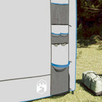vidaXL Hängender Zeltorganiser Grau und Blau 320 x 182 cm Oxford