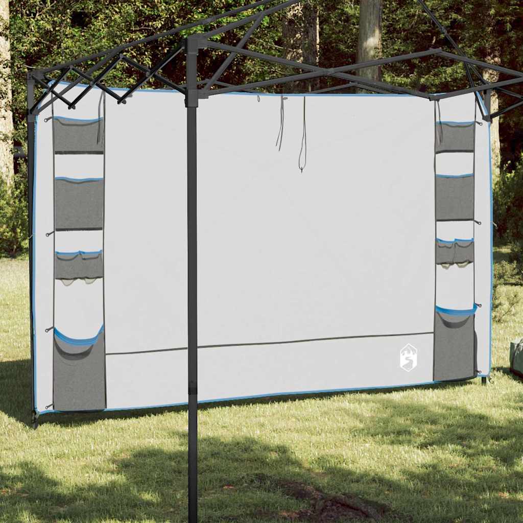 vidaXL Hängender Zeltorganiser Grau und Blau 320 x 182 cm Oxford