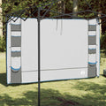 vidaXL Hängender Zeltorganiser Grau und Blau 320 x 182 cm Oxford