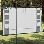 vidaXL Hängender Zeltorganiser Grau und Blau 320 x 182 cm Oxford