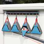 vidaXL Aufbewahrungstasche 4 pcs Grau und Blau 24 x 16 x 24 cm Oxford