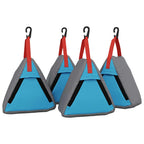 vidaXL Aufbewahrungstasche 4 pcs Grau und Blau 24 x 16 x 24 cm Oxford