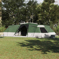 vidaXL Familienzelt mit Dach mit Speicher Grün 833 x 585 x 216 cm Taft
