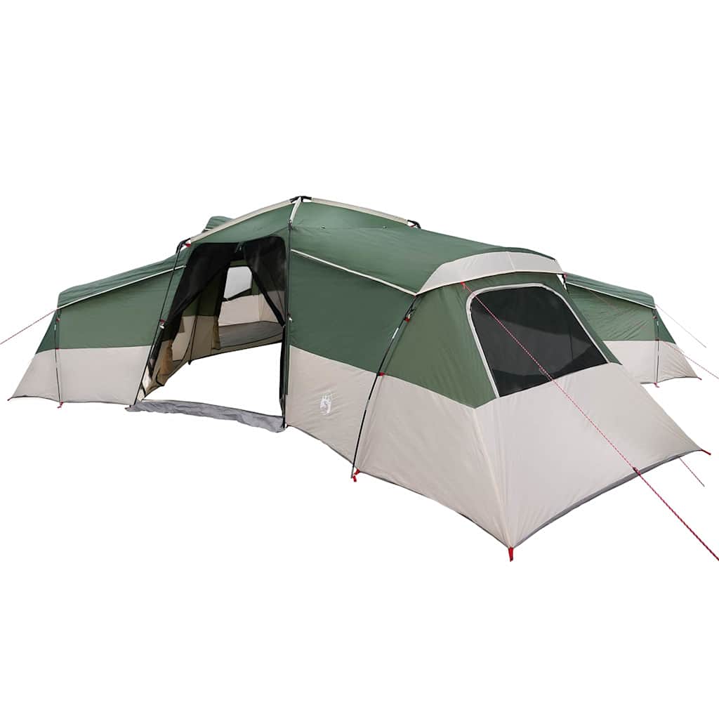 vidaXL Familienzelt mit Dach mit Speicher Grün 833 x 585 x 216 cm Taft