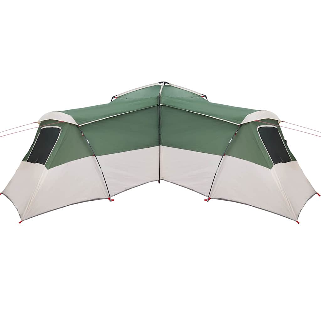 vidaXL Familienzelt mit Dach mit Speicher Grün 833 x 585 x 216 cm Taft