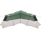 vidaXL Familienzelt mit Dach mit Speicher Grün 833 x 585 x 216 cm Taft
