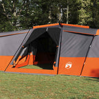 vidaXL Familienzelt mit Dach Grau und Orange 833 x 585 x 216 cm Taft