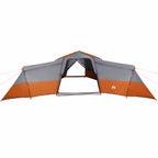 vidaXL Familienzelt mit Dach Grau und Orange 833 x 585 x 216 cm Taft