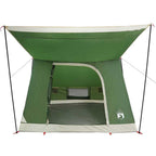 vidaXL Campingzelt mit Dach mit Speicher Grün 282 x 225 x 154 cm Taft