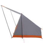 vidaXL Campingzelt mit Dach Grau und Orange 282 x 225 x 154 cm Taft