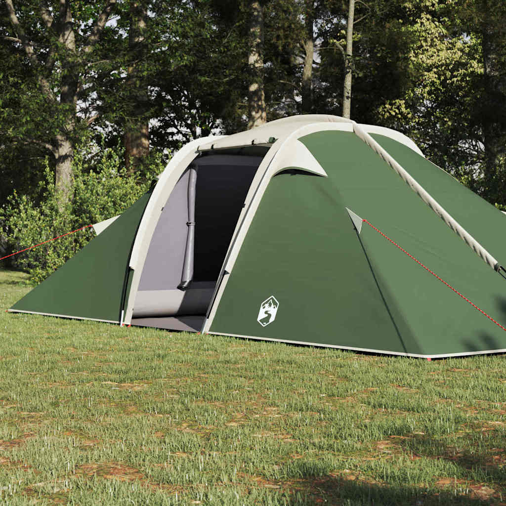 vidaXL Tunnelzelt mit Dach mit Speicher Grün 510 x 240 x 156 cm Taft