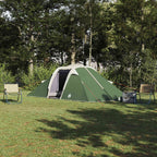 vidaXL Tunnelzelt mit Dach mit Speicher Grün 510 x 240 x 156 cm Taft