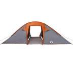 vidaXL Tunnelzelt mit Dach Grau und Orange 510 x 240 x 156 cm Taft