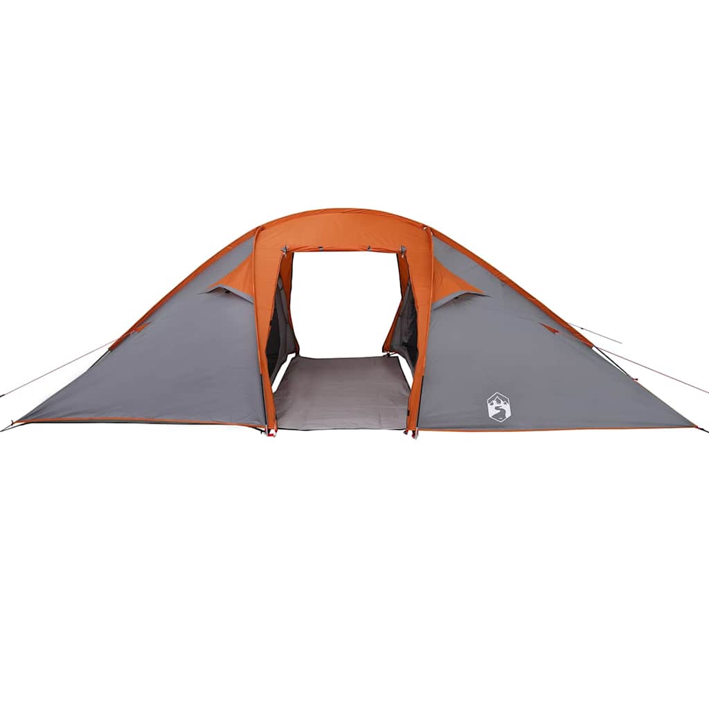 vidaXL Tunnelzelt mit Dach Grau und Orange 510 x 240 x 156 cm Taft