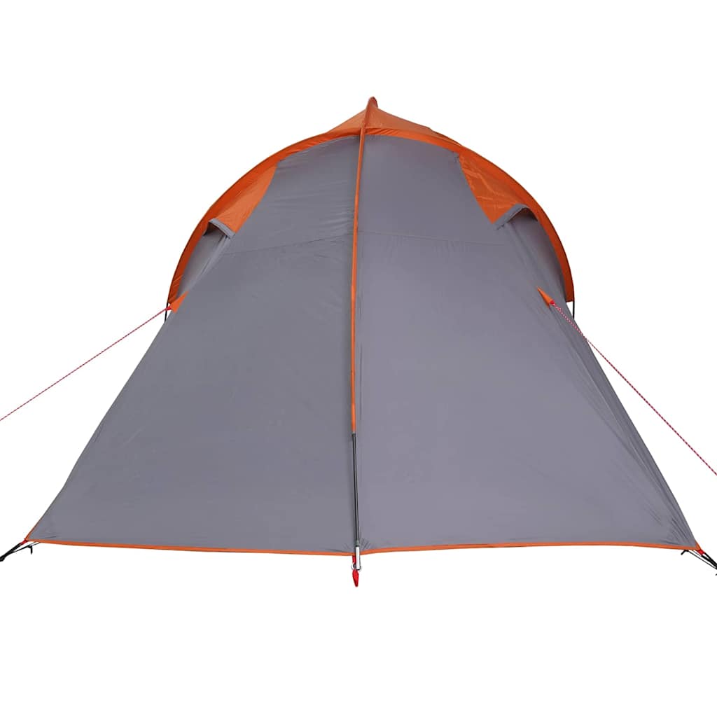 vidaXL Tunnelzelt mit Dach Grau und Orange 510 x 240 x 156 cm Taft