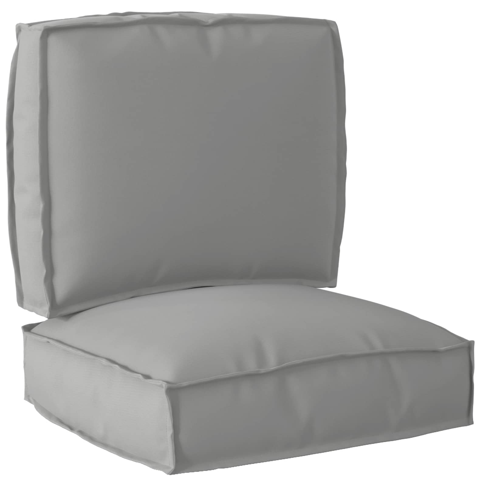 vidaXL Palettenkissenset 2 pcs Grau 50 x 50 x 12 cm Oxford-Stoff