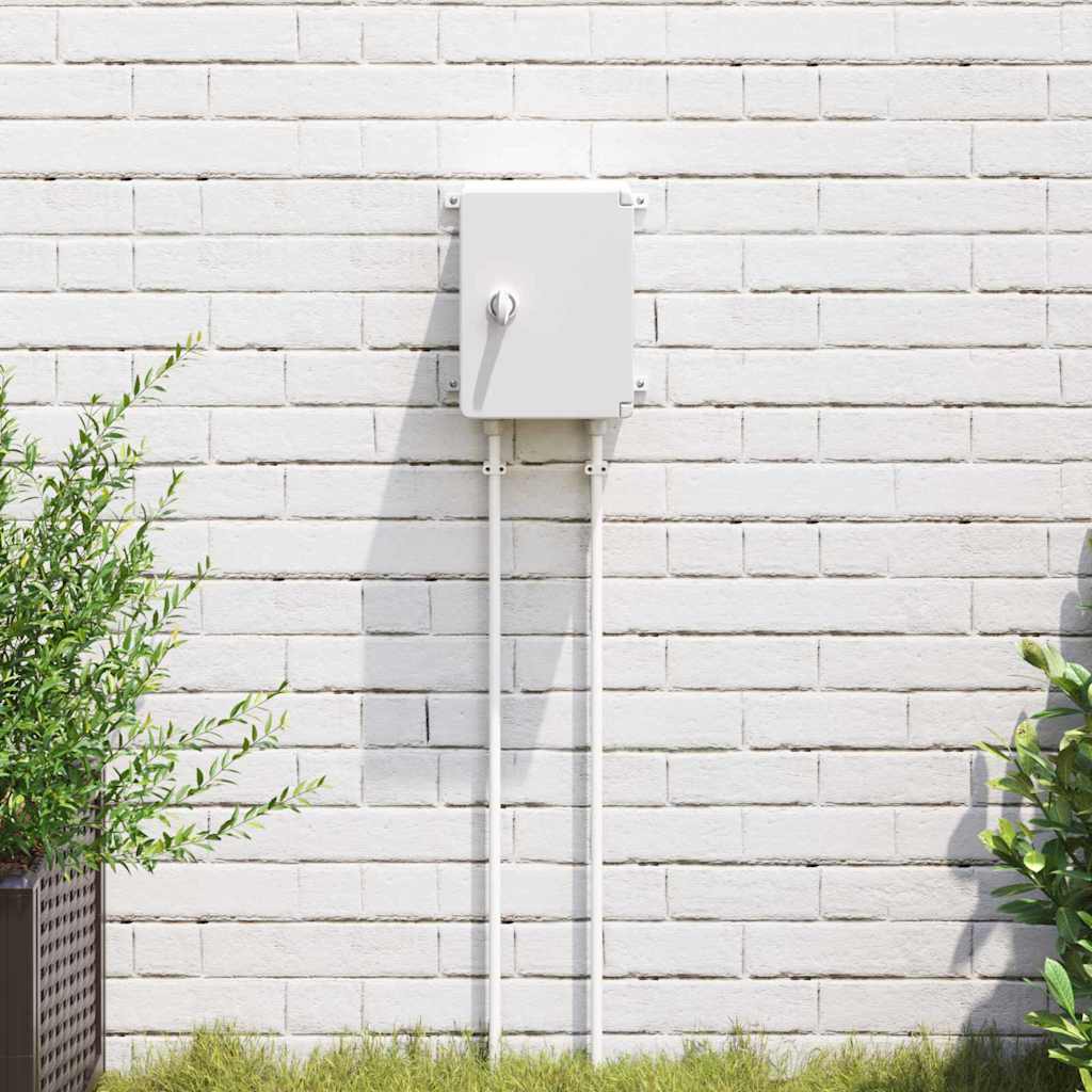 vidaXL Steuerungsschrank Grau 25 x 13 x 24 cm ABS Kunststoff
