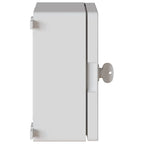 vidaXL Steuerungsschrank Grau 25 x 13 x 24 cm ABS Kunststoff