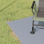 vidaXL Zeltteppich Blau und Grau 200 x 200 cm Polyethylen