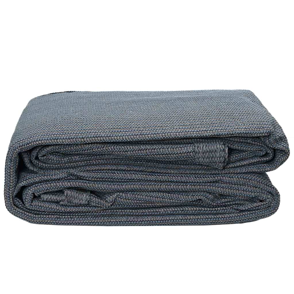 vidaXL Zeltteppich Blau und Grau 200 x 200 cm Polyethylen