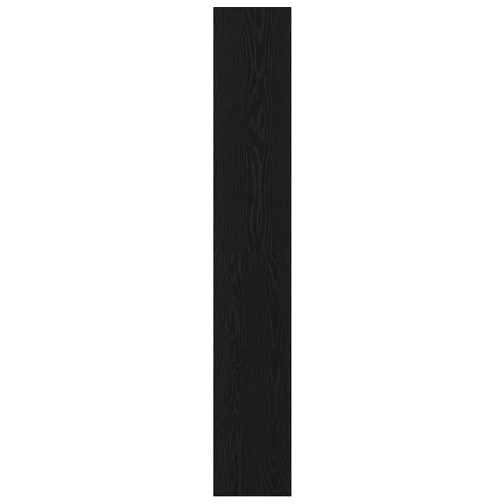 vidaXL Bücherregal Schwarz Eichen-Optik 80x30x189 cm Holzwerkstoff