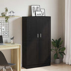 vidaXL Bücherregal Schwarz Eichen-Optik 82,5 x 30,5 x 150 cm