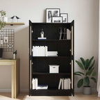 vidaXL Bücherregal Schwarz Eichen-Optik 82,5 x 30,5 x 150 cm