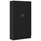 vidaXL Bücherregal Schwarz Eichen-Optik 82,5 x 30,5 x 150 cm