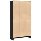 vidaXL Bücherregal Schwarz Eichen-Optik 82,5 x 30,5 x 150 cm