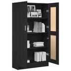 vidaXL Bücherregal Schwarz Eichen-Optik 82,5 x 30,5 x 150 cm