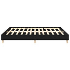 vidaXL Bettrahmen Schwarz Eichen-Optik 203 x 203 x 25 cm Holzwerkstoff